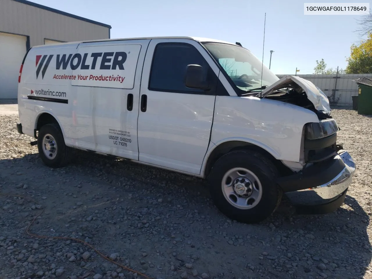 2020 Chevrolet Express G2500 VIN: 1GCWGAFG0L1178649 Lot: 73466594