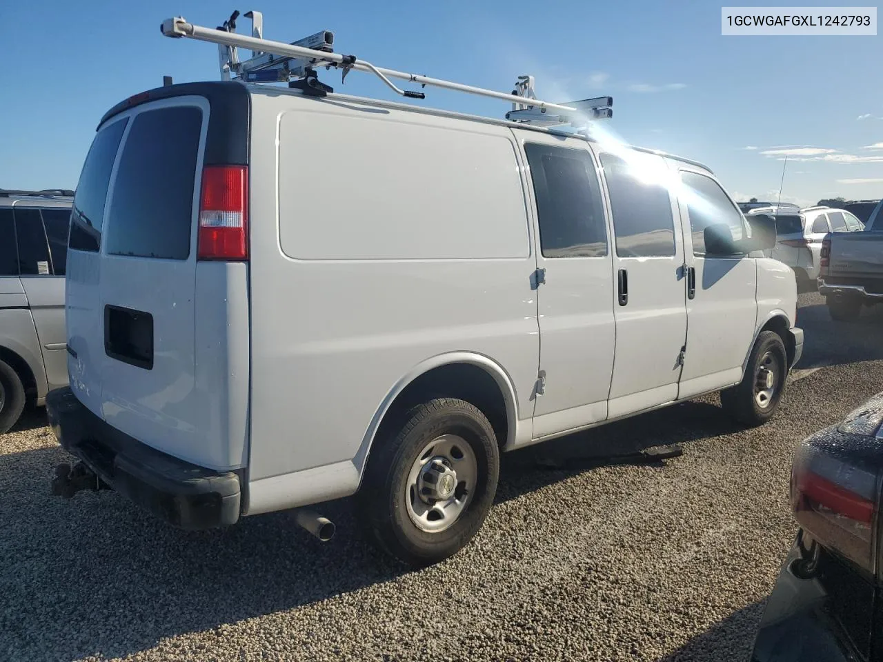 2020 Chevrolet Express G2500 VIN: 1GCWGAFGXL1242793 Lot: 73778034