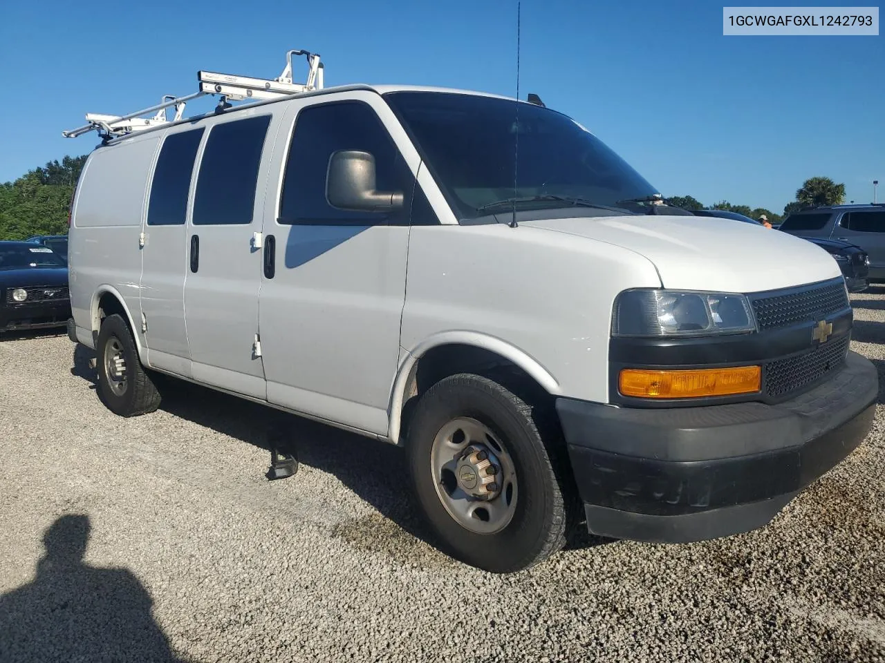 2020 Chevrolet Express G2500 VIN: 1GCWGAFGXL1242793 Lot: 73778034