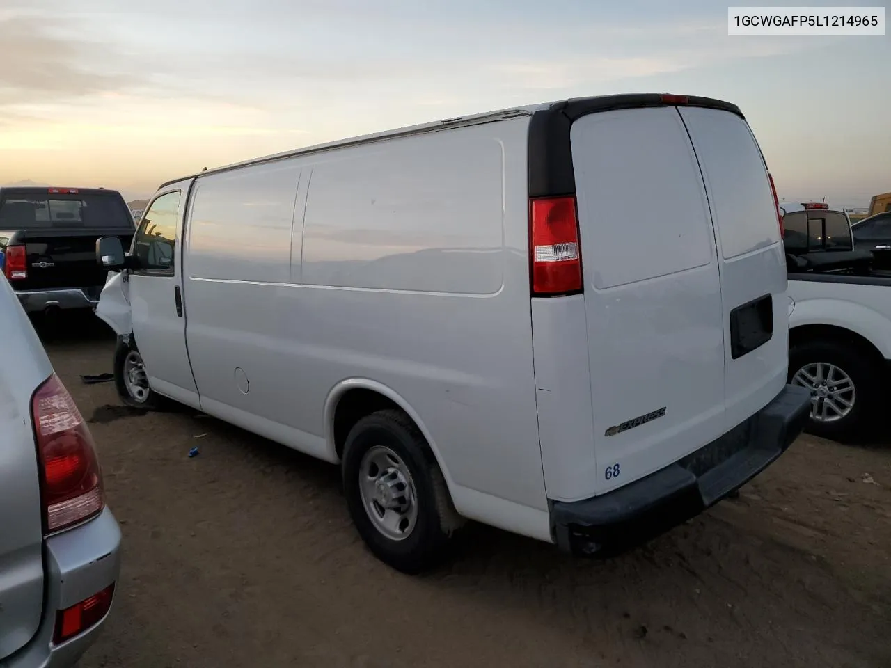 2020 Chevrolet Express G2500 VIN: 1GCWGAFP5L1214965 Lot: 74138704