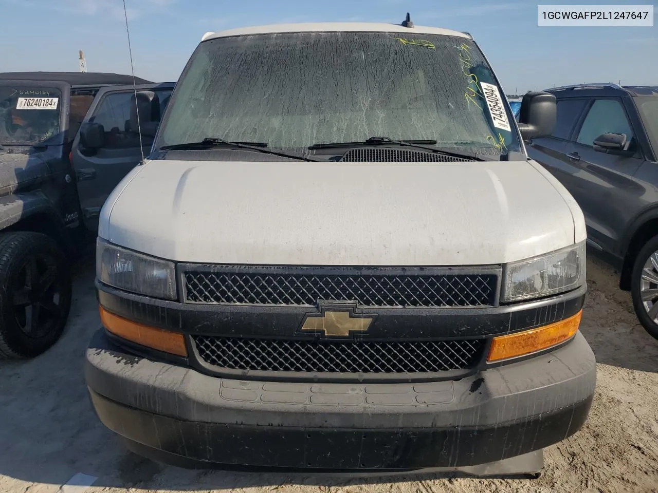 2020 Chevrolet Express G2500 VIN: 1GCWGAFP2L1247647 Lot: 74354094