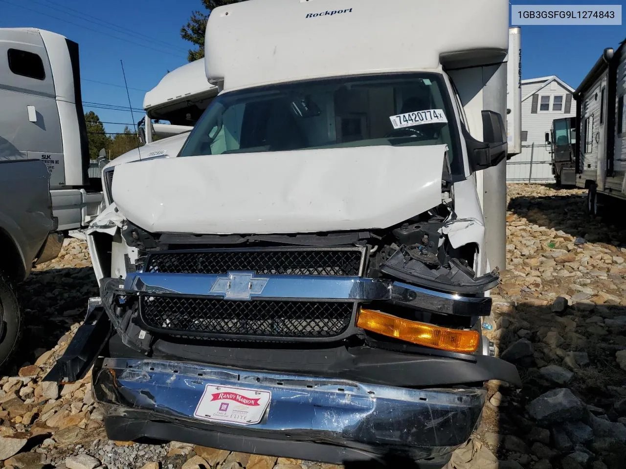 2020 Chevrolet Express G3500 VIN: 1GB3GSFG9L1274843 Lot: 74420774