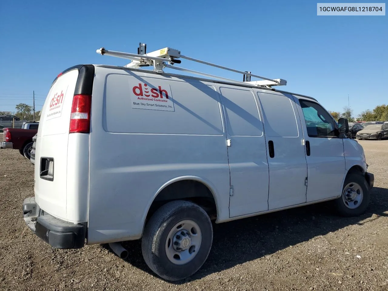 2020 Chevrolet Express G2500 VIN: 1GCWGAFG8L1218704 Lot: 74872564