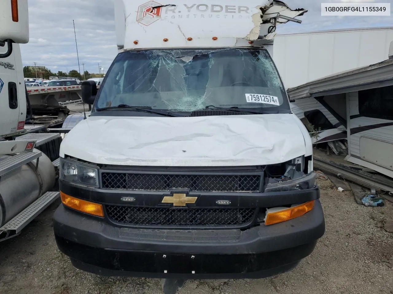 2020 Chevrolet Express G3500 VIN: 1GB0GRFG4L1155349 Lot: 75912574