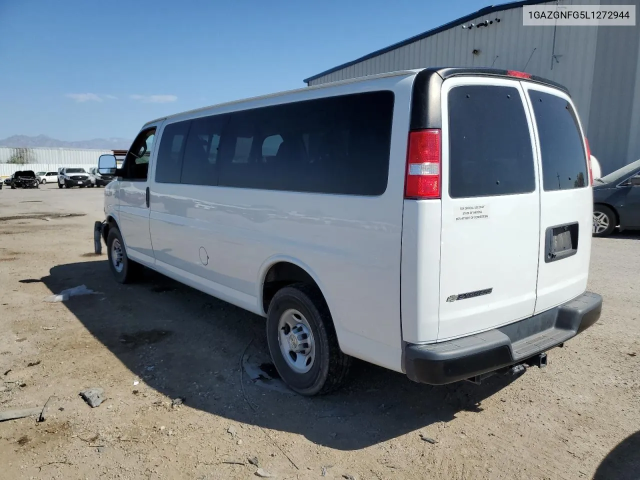 2020 Chevrolet Express G3500 Ls VIN: 1GAZGNFG5L1272944 Lot: 75927124