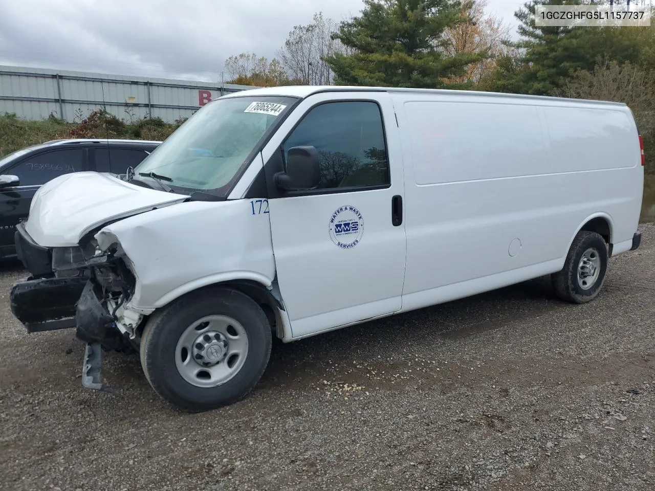 2020 Chevrolet Express G3500 VIN: 1GCZGHFG5L1157737 Lot: 76065244