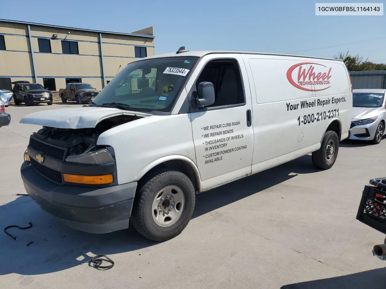 2020 Chevrolet Express G2500 VIN: 1GCWGBFB5L1164143 Lot: 76323544