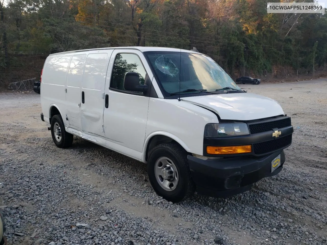 2020 Chevrolet Express G2500 VIN: 1GCWGAFP5L1248369 Lot: 78134564