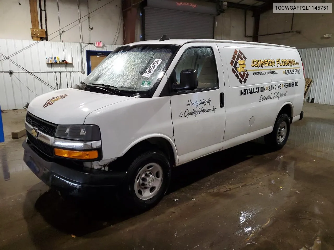 2020 Chevrolet Express G2500 VIN: 1GCWGAFP2L1145751 Lot: 78926284