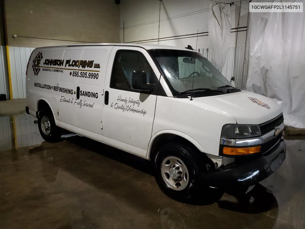 2020 Chevrolet Express G2500 VIN: 1GCWGAFP2L1145751 Lot: 78926284