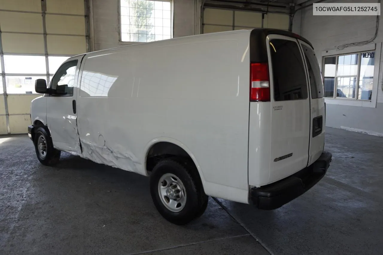 2020 Chevrolet Express G2500 VIN: 1GCWGAFG5L1252745 Lot: 81178244