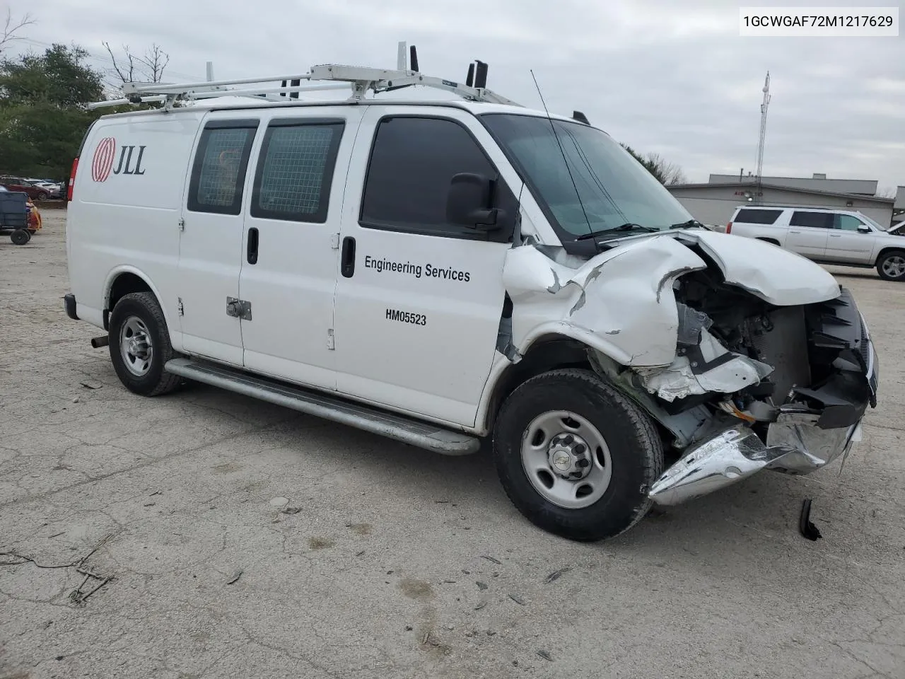 2021 Chevrolet Express G2500 VIN: 1GCWGAF72M1217629 Lot: 36843154