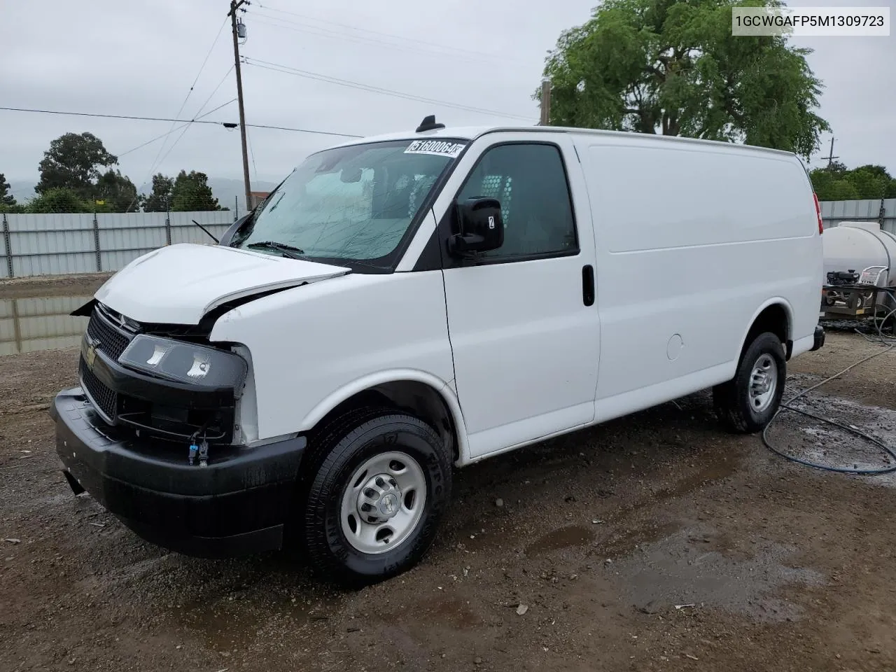 2021 Chevrolet Express G2500 VIN: 1GCWGAFP5M1309723 Lot: 51600064