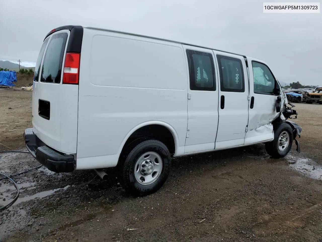 2021 Chevrolet Express G2500 VIN: 1GCWGAFP5M1309723 Lot: 51600064