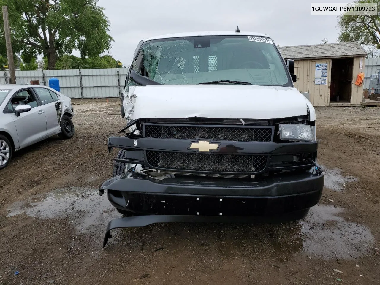 2021 Chevrolet Express G2500 VIN: 1GCWGAFP5M1309723 Lot: 51600064