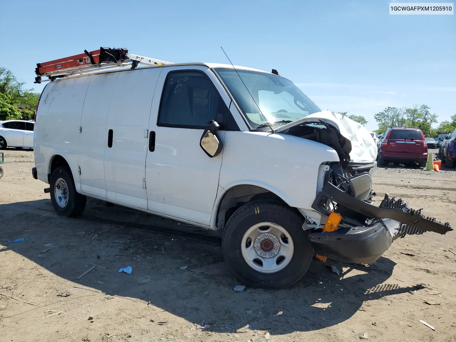 2021 Chevrolet Express G2500 VIN: 1GCWGAFPXM1205910 Lot: 54903684