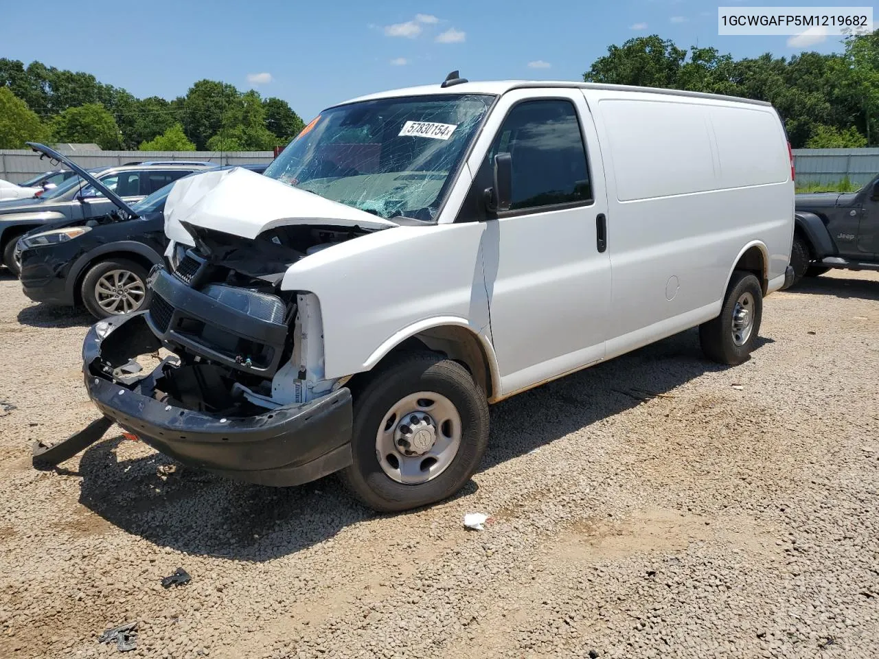 2021 Chevrolet Express G2500 VIN: 1GCWGAFP5M1219682 Lot: 57830154