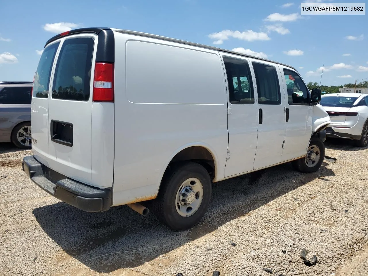 2021 Chevrolet Express G2500 VIN: 1GCWGAFP5M1219682 Lot: 57830154