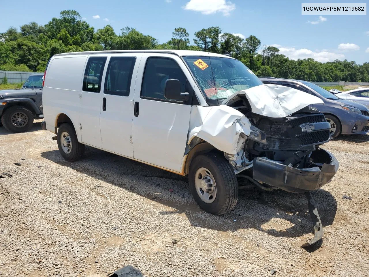 2021 Chevrolet Express G2500 VIN: 1GCWGAFP5M1219682 Lot: 57830154