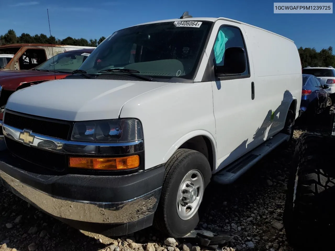 2021 Chevrolet Express G2500 VIN: 1GCWGAFP9M1239725 Lot: 59406064