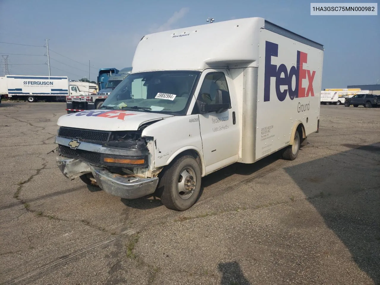 2021 Chevrolet Express G3500 VIN: 1HA3GSC75MN000982 Lot: 59852994