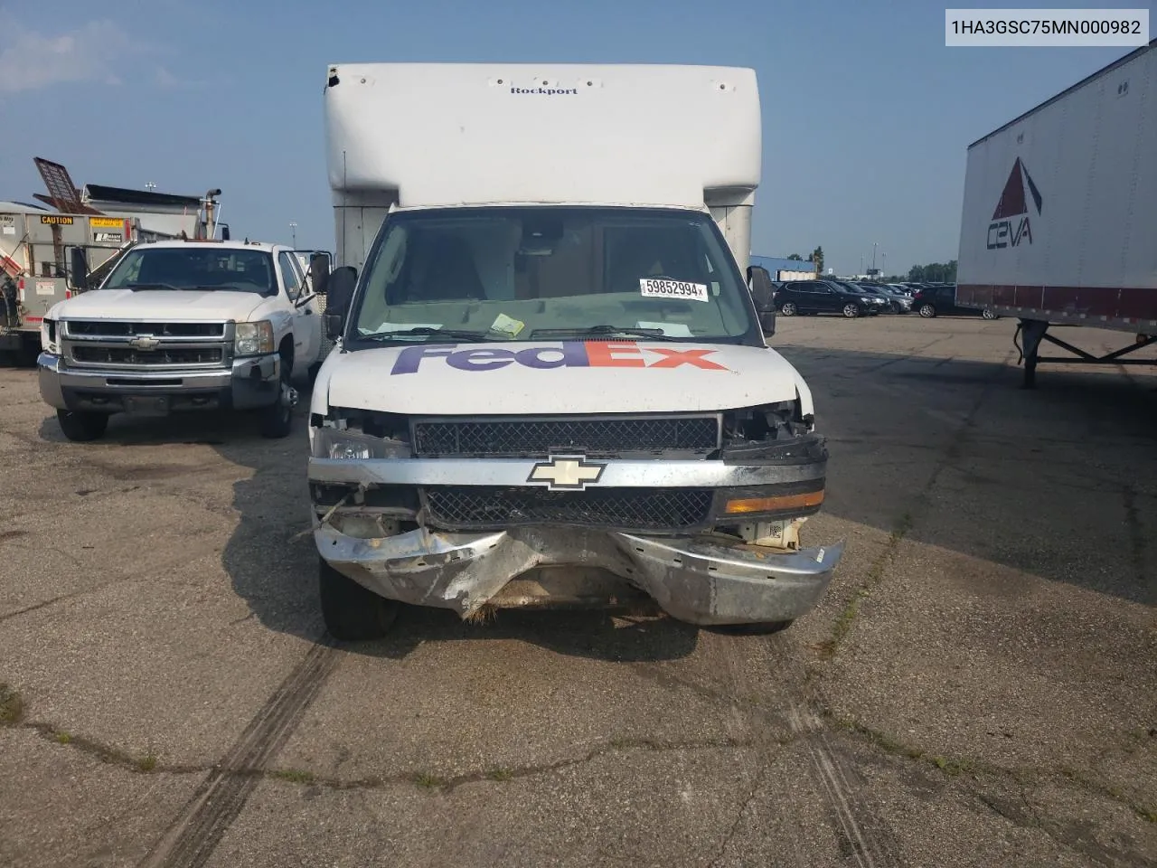 1HA3GSC75MN000982 2021 Chevrolet Express G3500