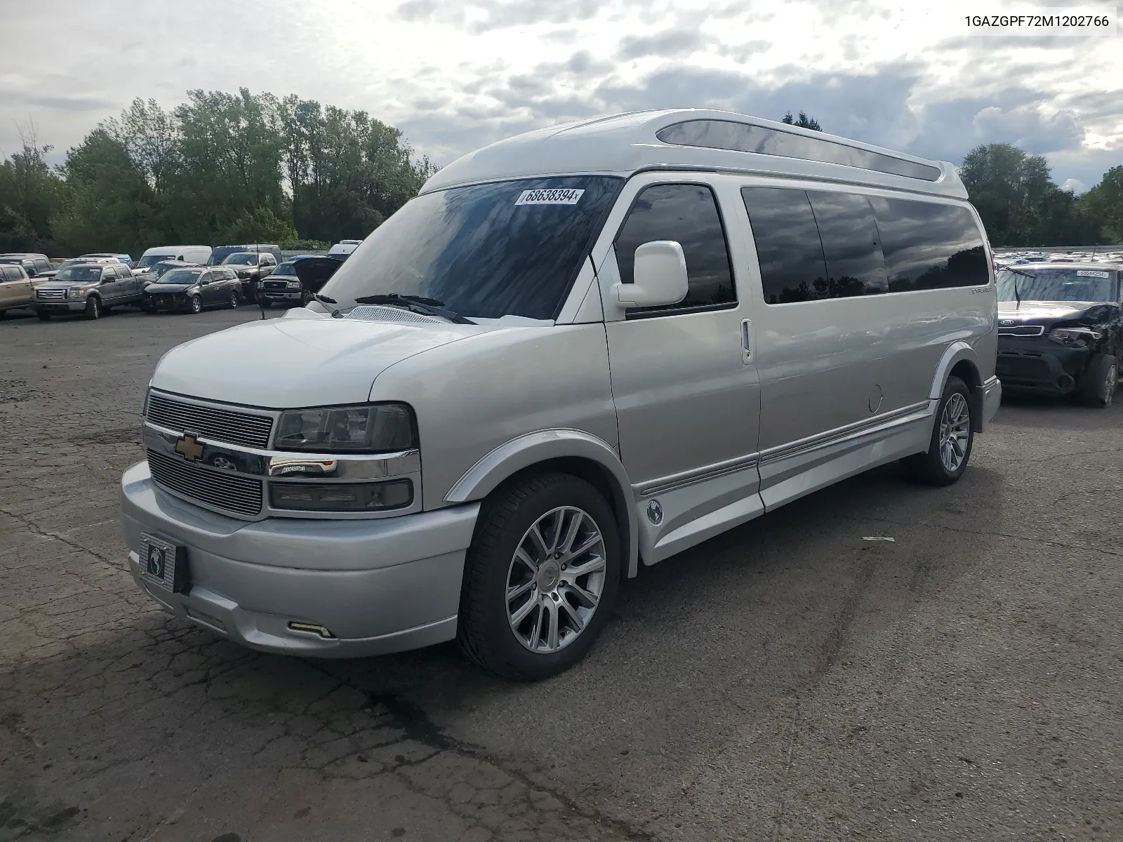 2021 Chevrolet Express G3500 Lt VIN: 1GAZGPF72M1202766 Lot: 68638394