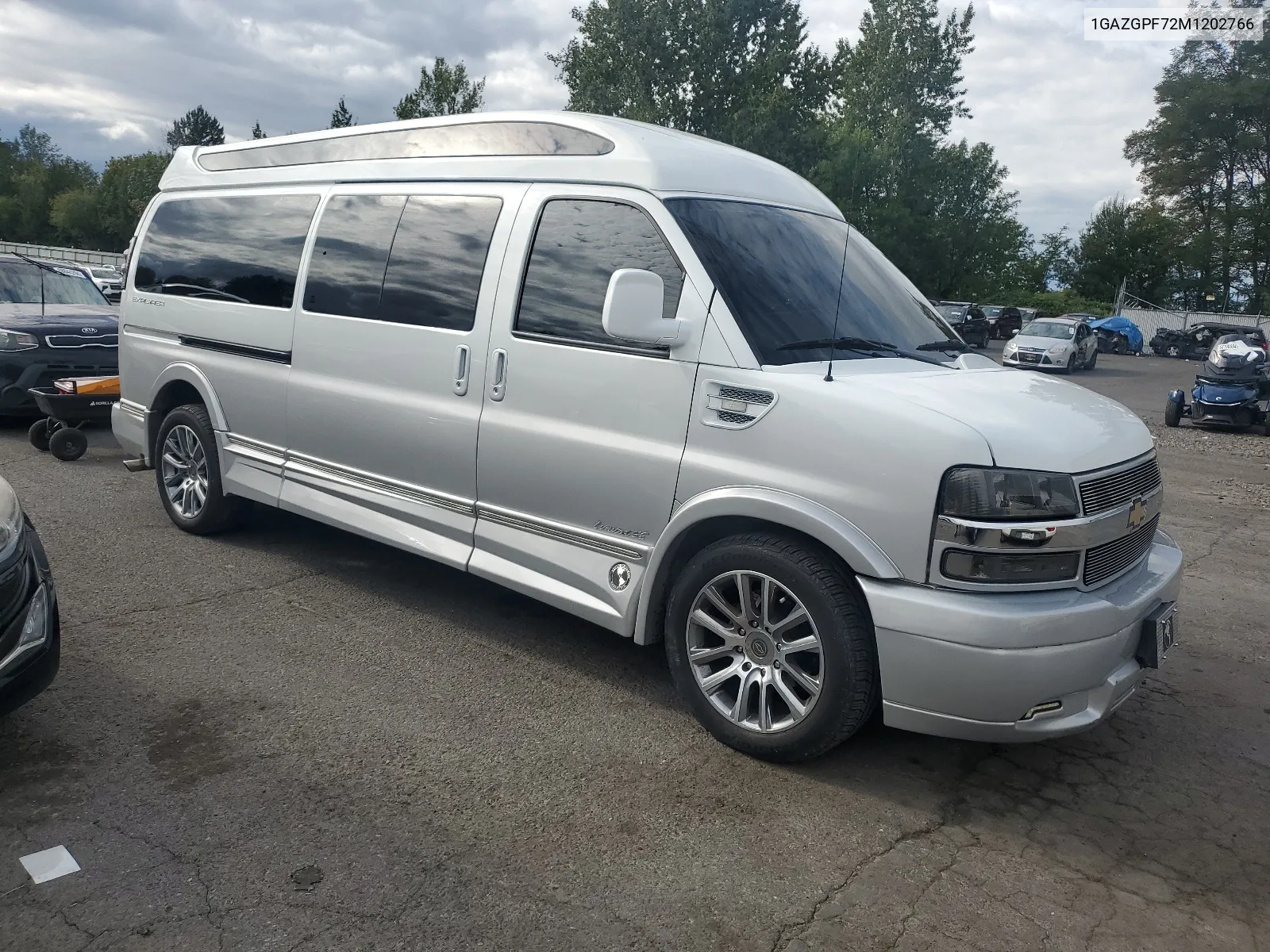 2021 Chevrolet Express G3500 Lt VIN: 1GAZGPF72M1202766 Lot: 68638394