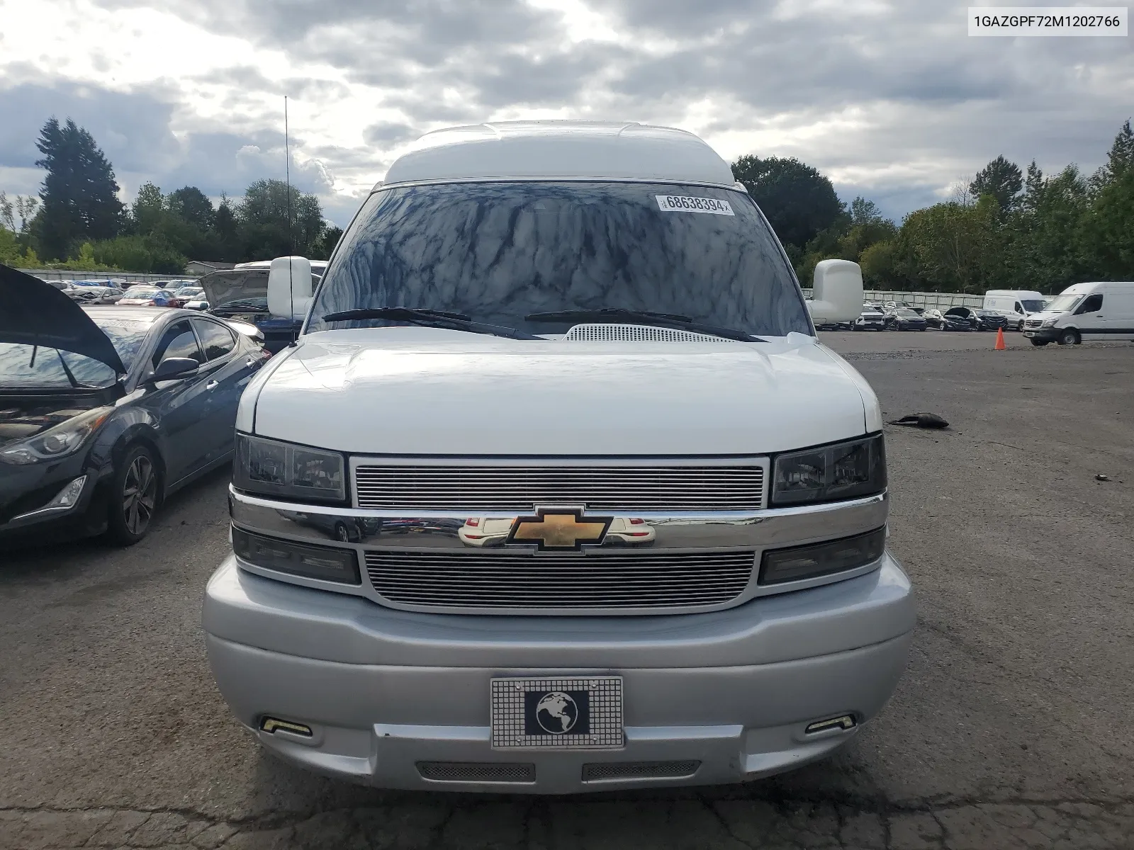 2021 Chevrolet Express G3500 Lt VIN: 1GAZGPF72M1202766 Lot: 68638394