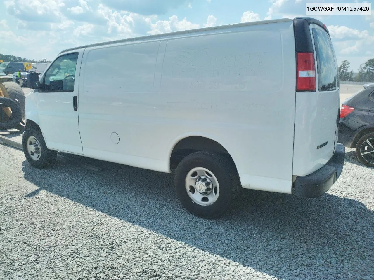 2021 Chevrolet Express G2500 VIN: 1GCWGAFP0M1257420 Lot: 69387334