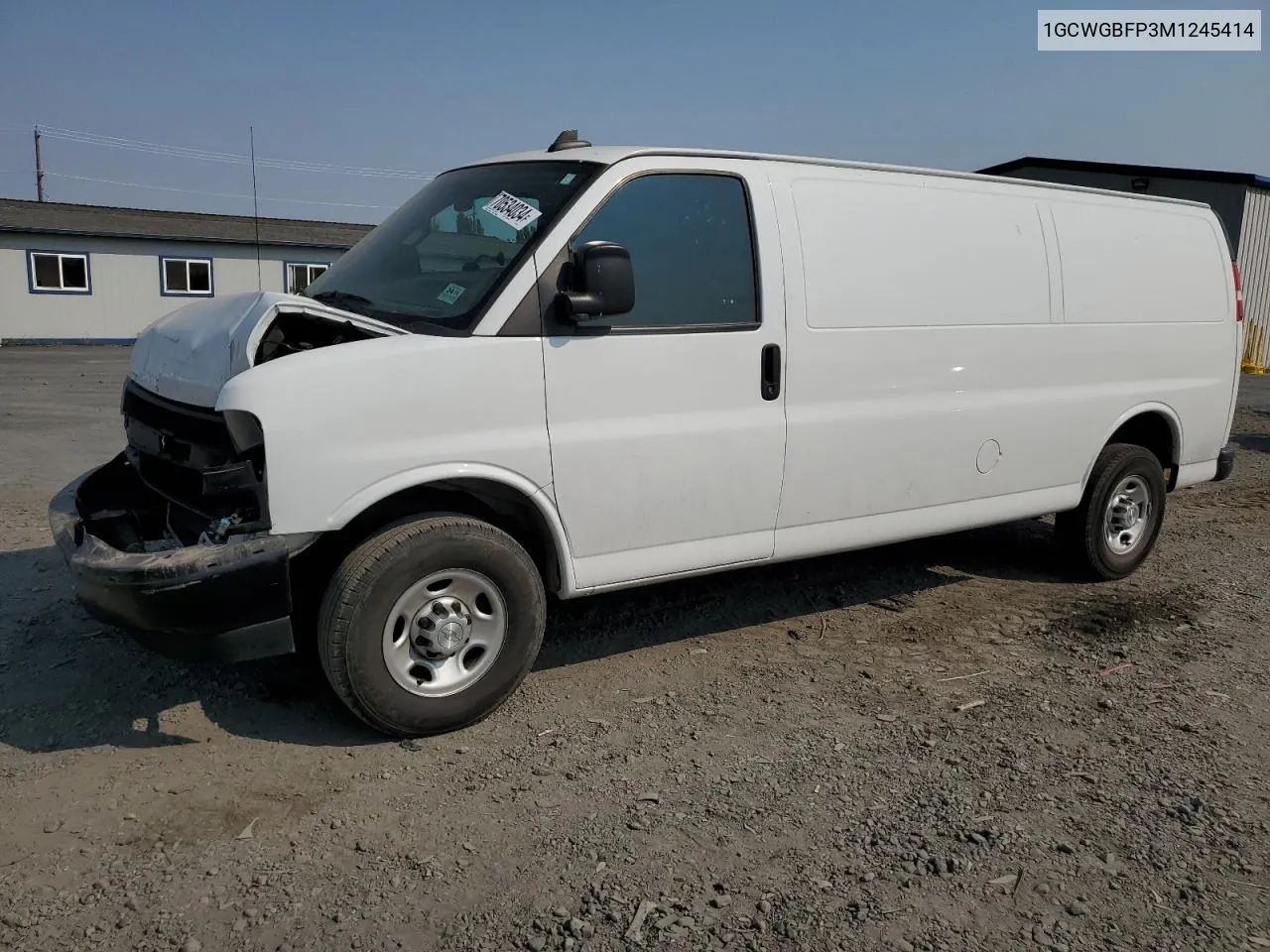 2021 Chevrolet Express G2500 VIN: 1GCWGBFP3M1245414 Lot: 70534034