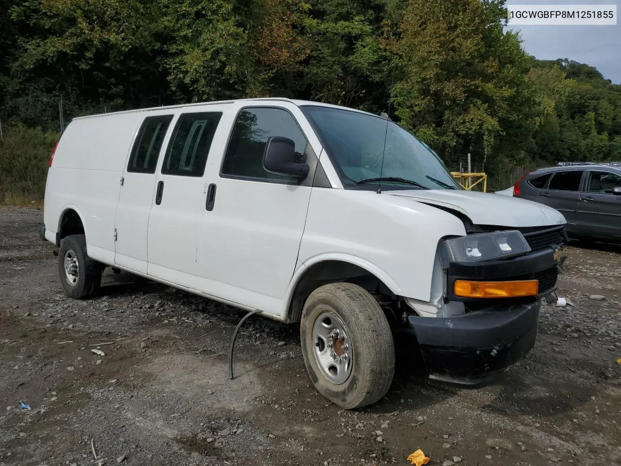 2021 Chevrolet Express G2500 VIN: 1GCWGBFP8M1251855 Lot: 71534054