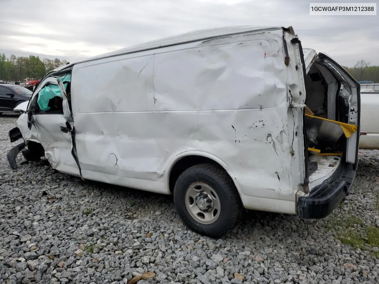 2021 Chevrolet Express G2500 VIN: 1GCWGAFP3M1212388 Lot: 71680634