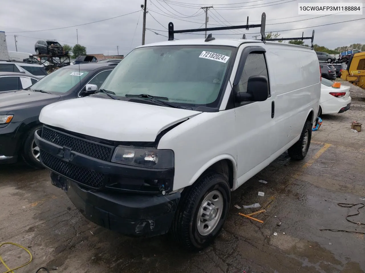 1GCWGAFP3M1188884 2021 Chevrolet Express G2500