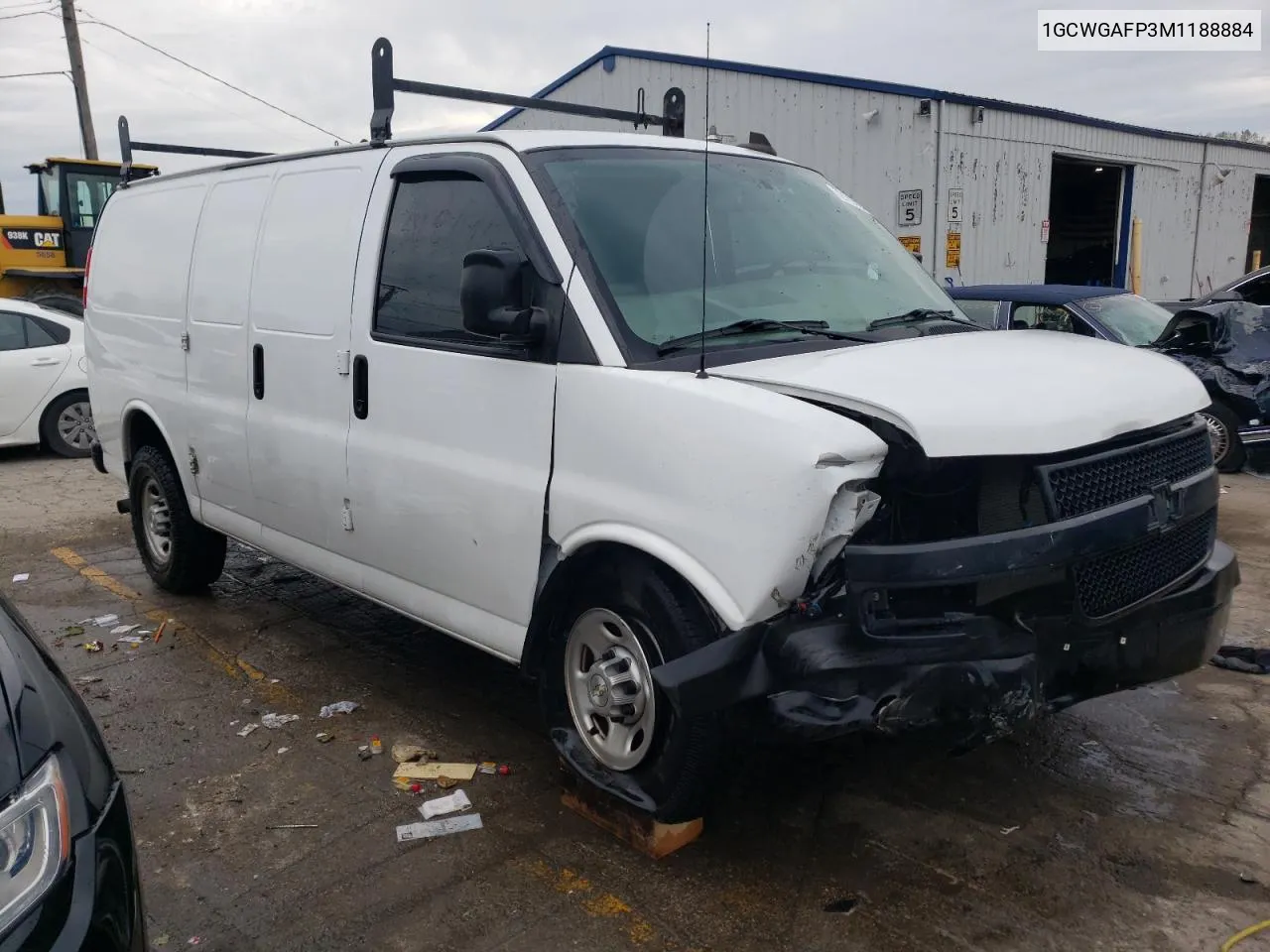 2021 Chevrolet Express G2500 VIN: 1GCWGAFP3M1188884 Lot: 72182024