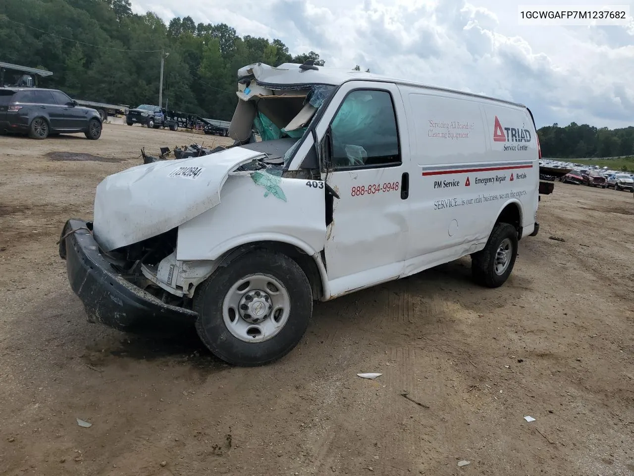 2021 Chevrolet Express G2500 VIN: 1GCWGAFP7M1237682 Lot: 72242694