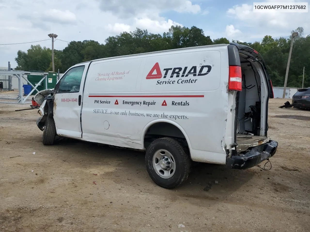 2021 Chevrolet Express G2500 VIN: 1GCWGAFP7M1237682 Lot: 72242694