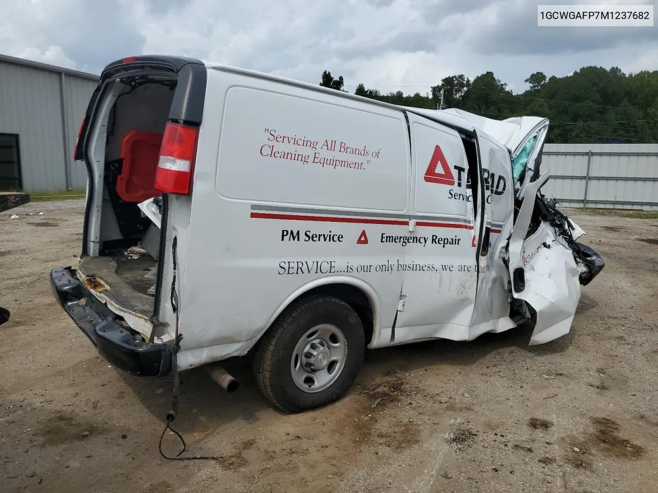 2021 Chevrolet Express G2500 VIN: 1GCWGAFP7M1237682 Lot: 72242694