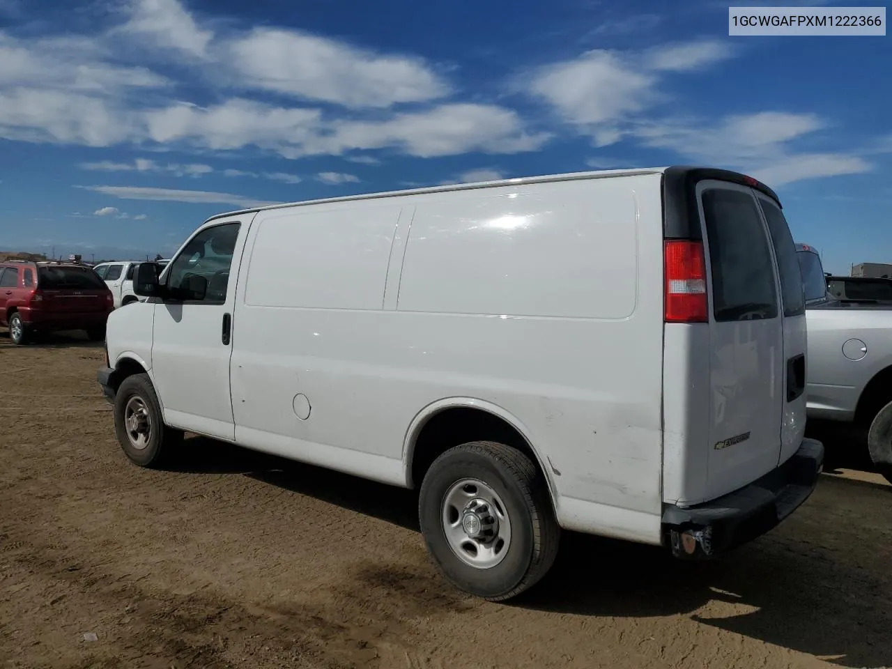 2021 Chevrolet Express G2500 VIN: 1GCWGAFPXM1222366 Lot: 72544574