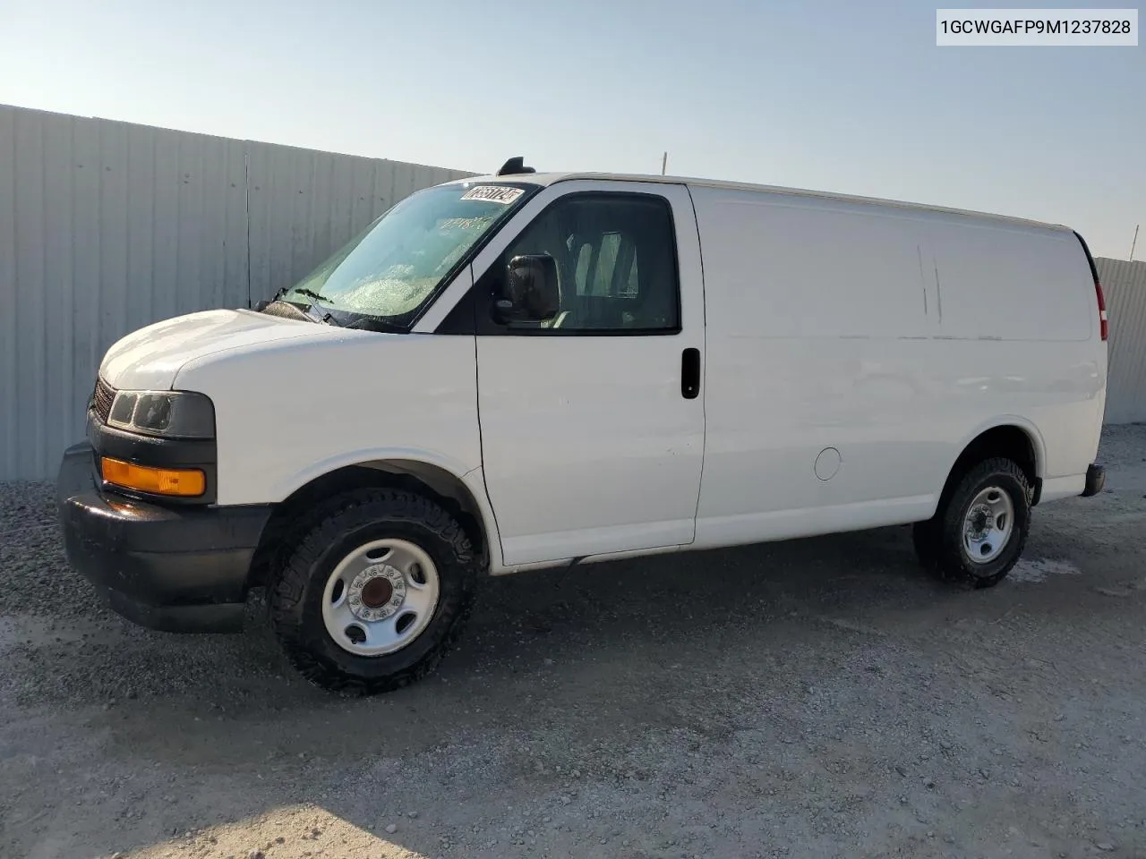 2021 Chevrolet Express G2500 VIN: 1GCWGAFP9M1237828 Lot: 73551724