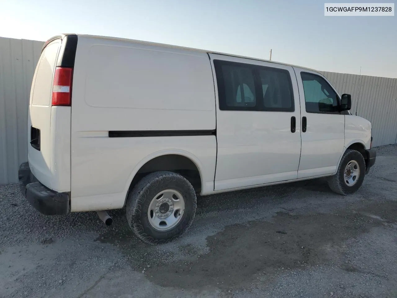 2021 Chevrolet Express G2500 VIN: 1GCWGAFP9M1237828 Lot: 73551724