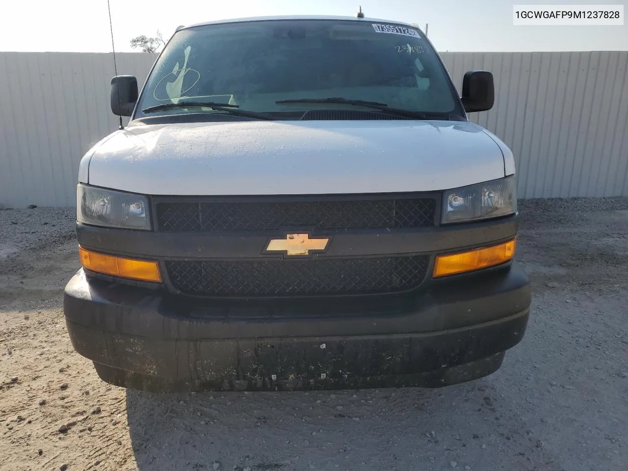 2021 Chevrolet Express G2500 VIN: 1GCWGAFP9M1237828 Lot: 73551724