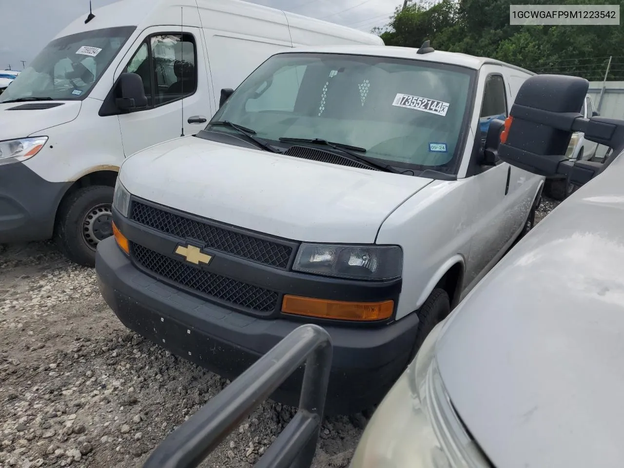 2021 Chevrolet Express G2500 VIN: 1GCWGAFP9M1223542 Lot: 73552144