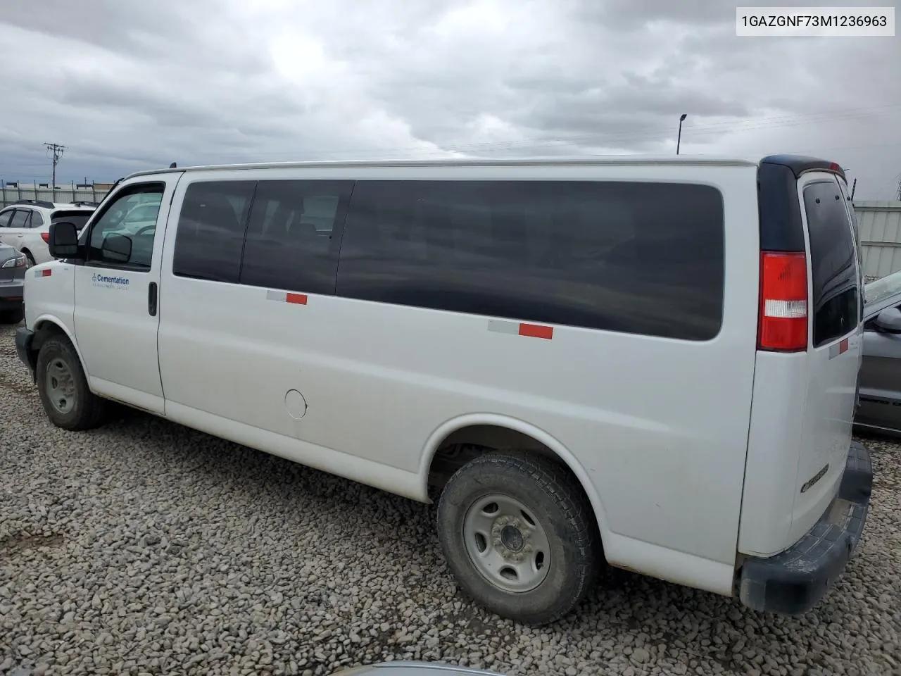 2021 Chevrolet Express G3500 Ls VIN: 1GAZGNF73M1236963 Lot: 75325424