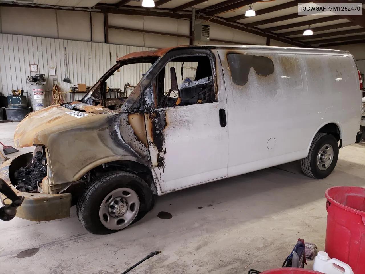 2021 Chevrolet Express G2500 VIN: 1GCWGAFP7M1262470 Lot: 75775654