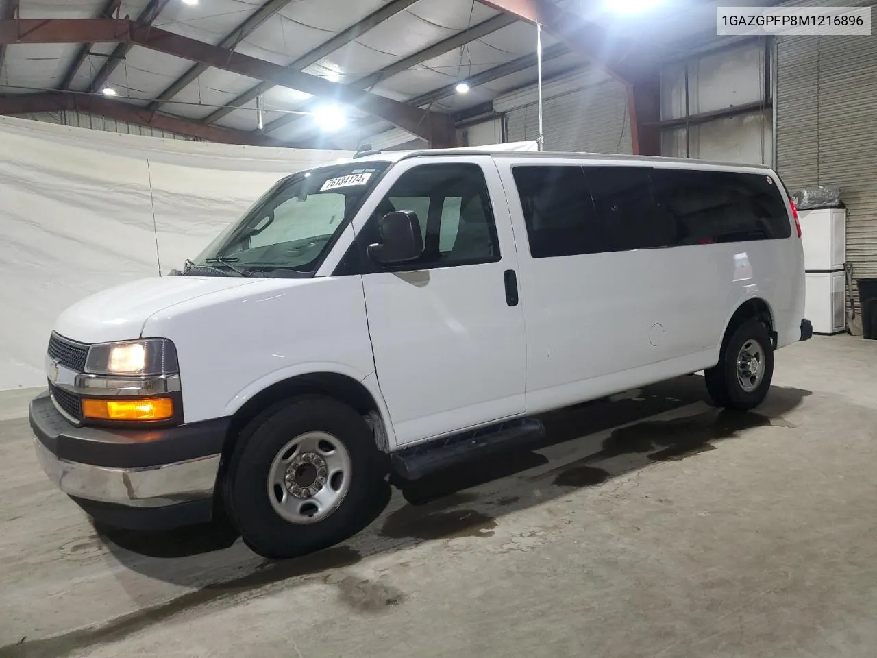 2021 Chevrolet Express G3500 Lt VIN: 1GAZGPFP8M1216896 Lot: 76134174