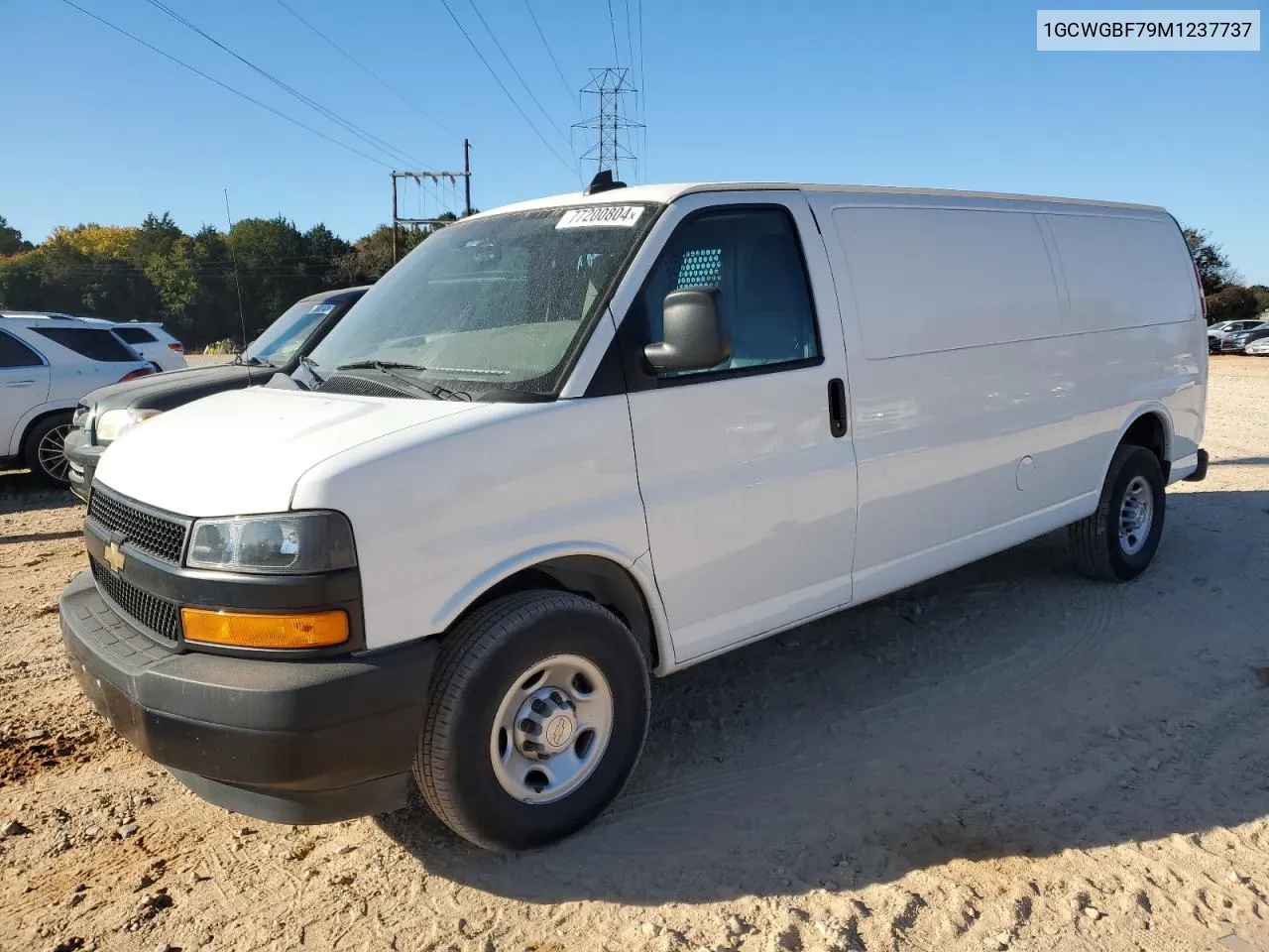 2021 Chevrolet Express G2500 VIN: 1GCWGBF79M1237737 Lot: 77200804