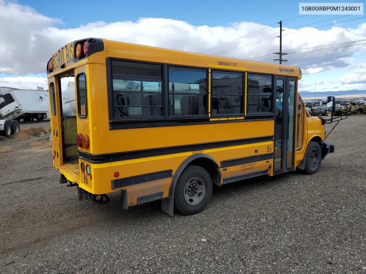 2021 Chevrolet Express G3500 VIN: 1GB0GRBP0M1243001 Lot: 80157724