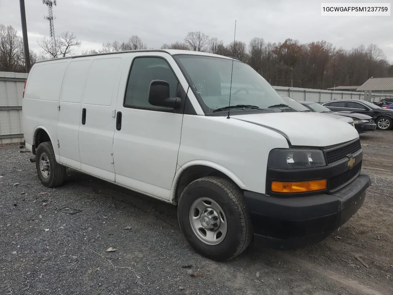 2021 Chevrolet Express G2500 VIN: 1GCWGAFP5M1237759 Lot: 80513994