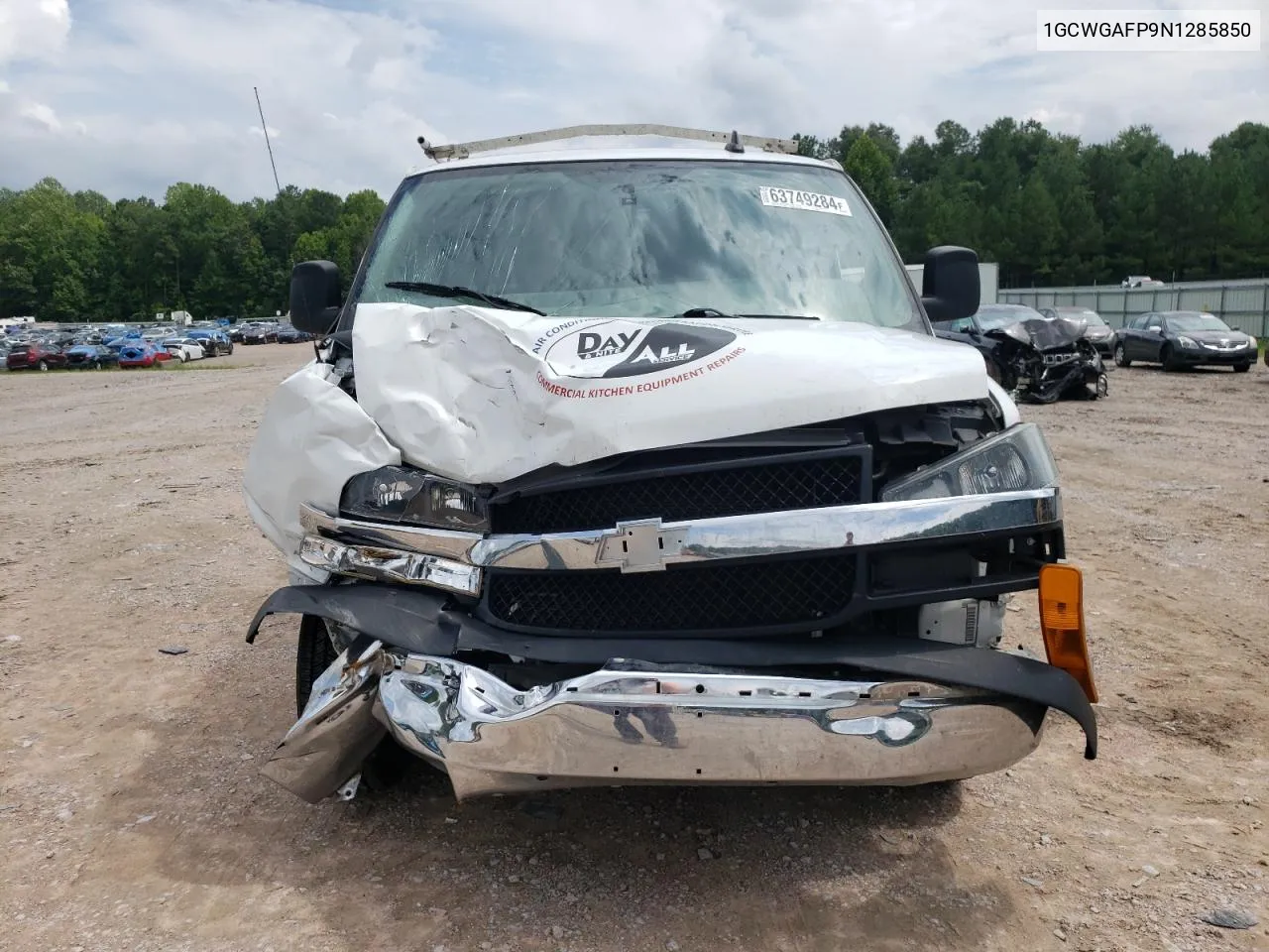 2022 Chevrolet Express G2500 VIN: 1GCWGAFP9N1285850 Lot: 63749284